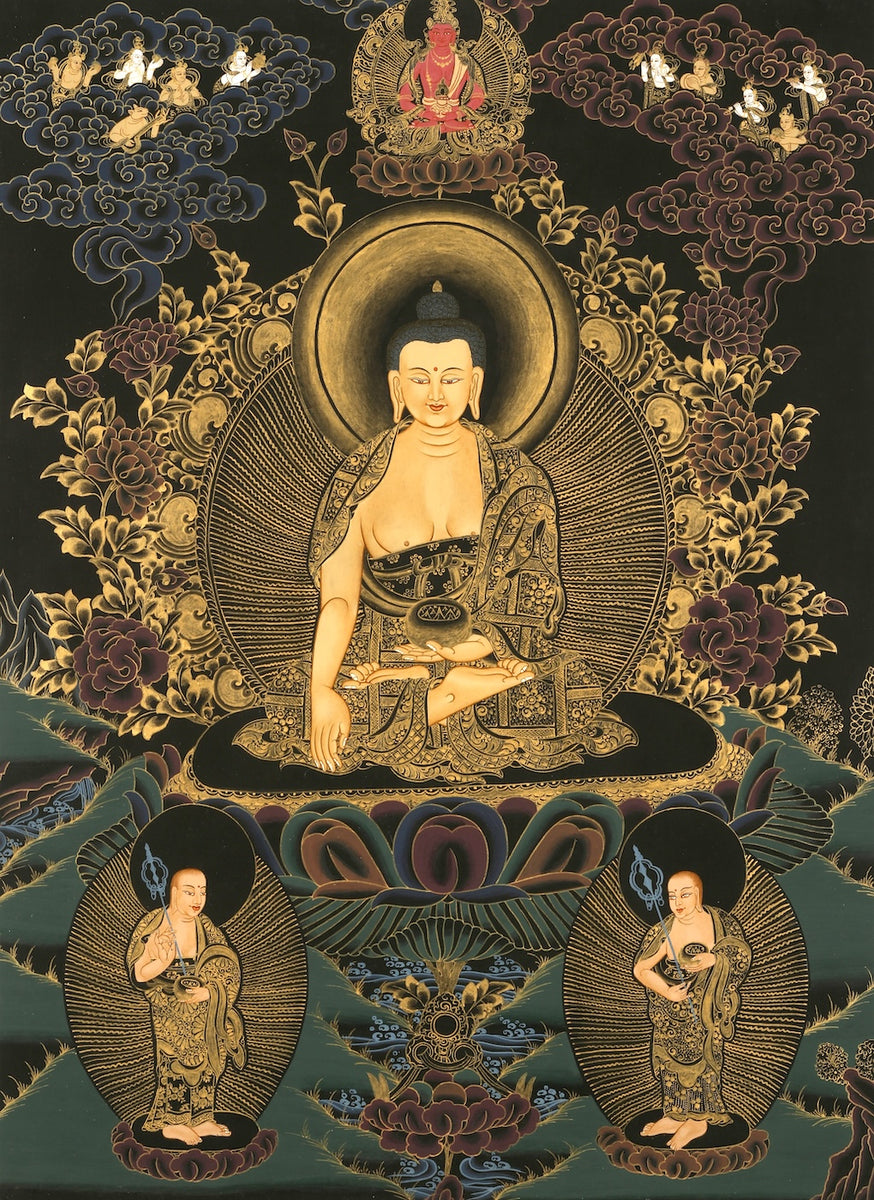 Thangka painting - Buddha Shakyamuni (Print) - Tashi Gurung