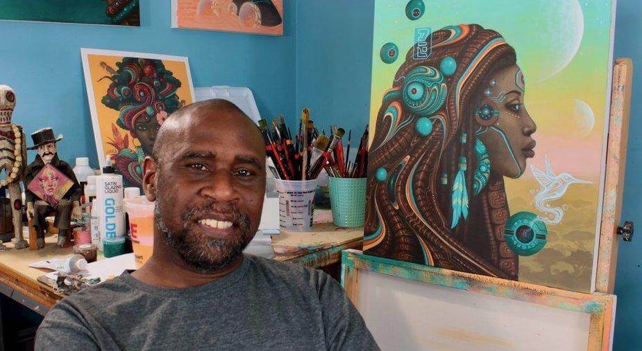 Paul Lewin Jamaican-born Afro-Futurist artist