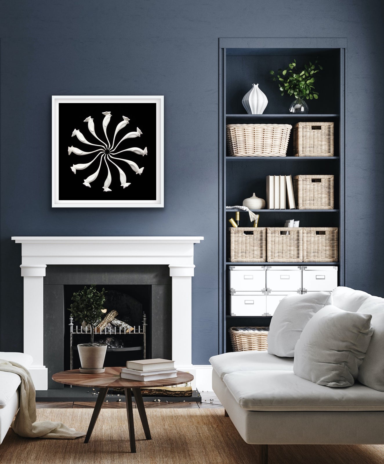 Art Above Fireplace Ideas, Sizes and 25