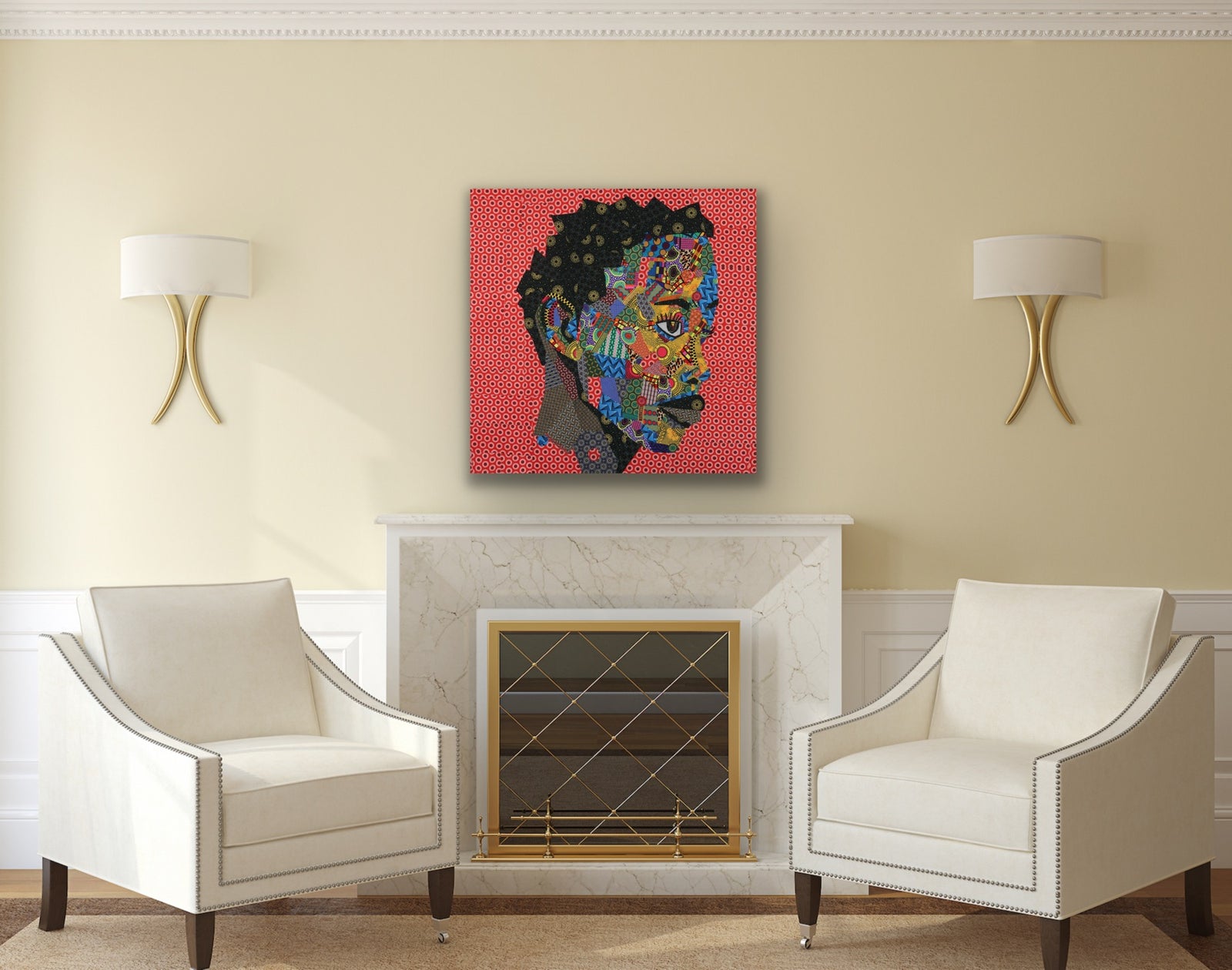 Art Above Fireplace Ideas, Sizes and 25