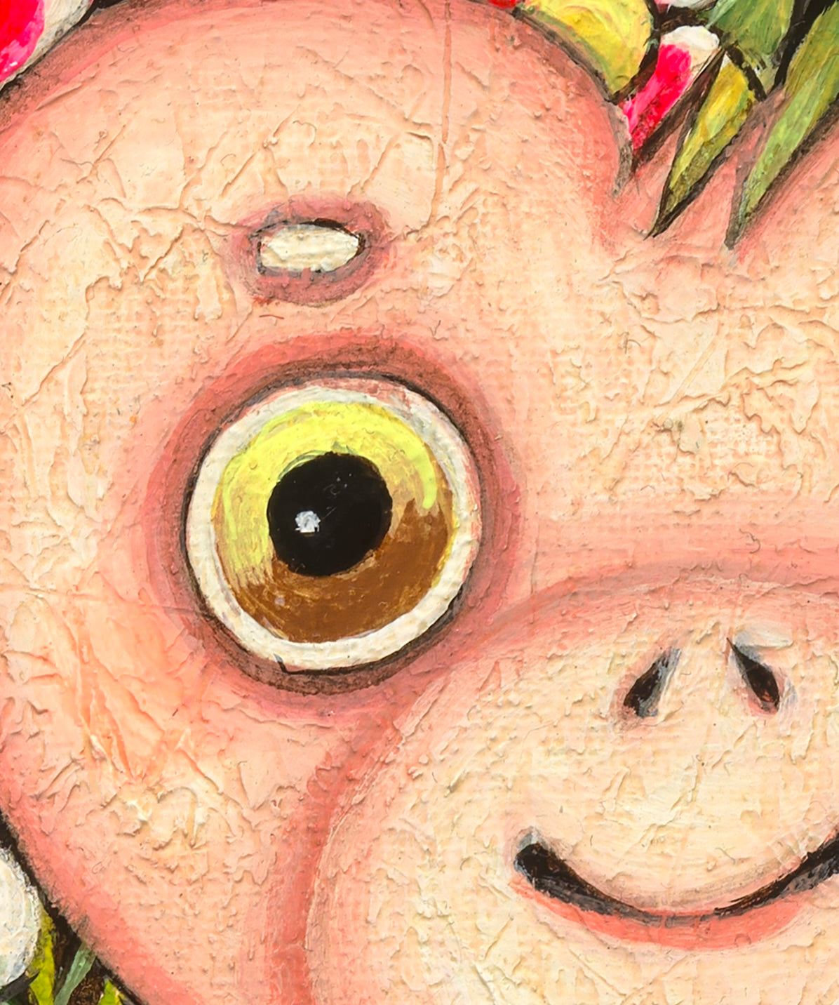 Monkey with a watermelon