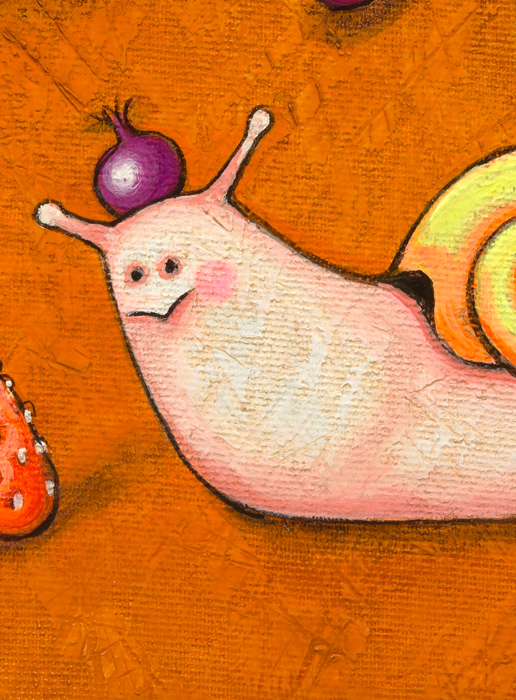 Snails Having Breakfast