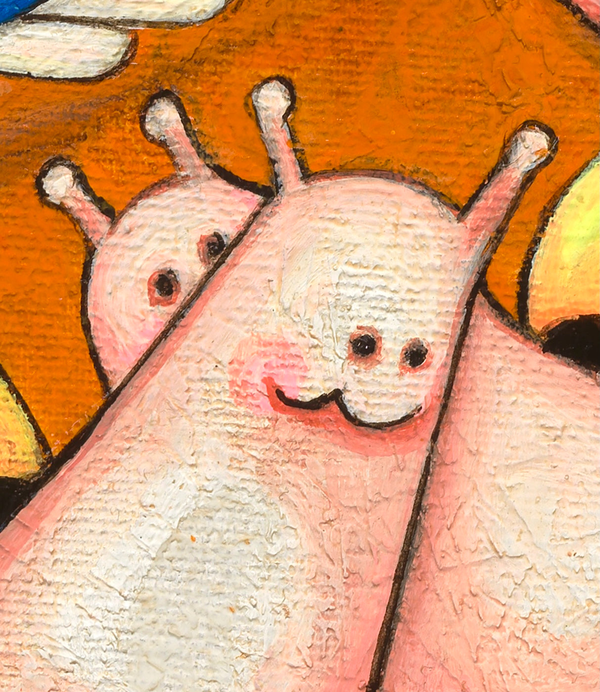 Snails Having Breakfast