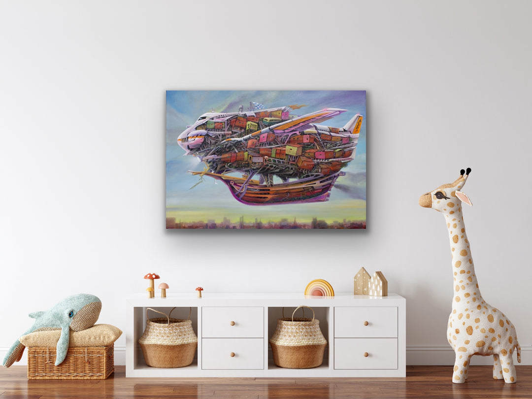 Surreal Wall Art - Lobsang Durney - Boeing 707 (Print)