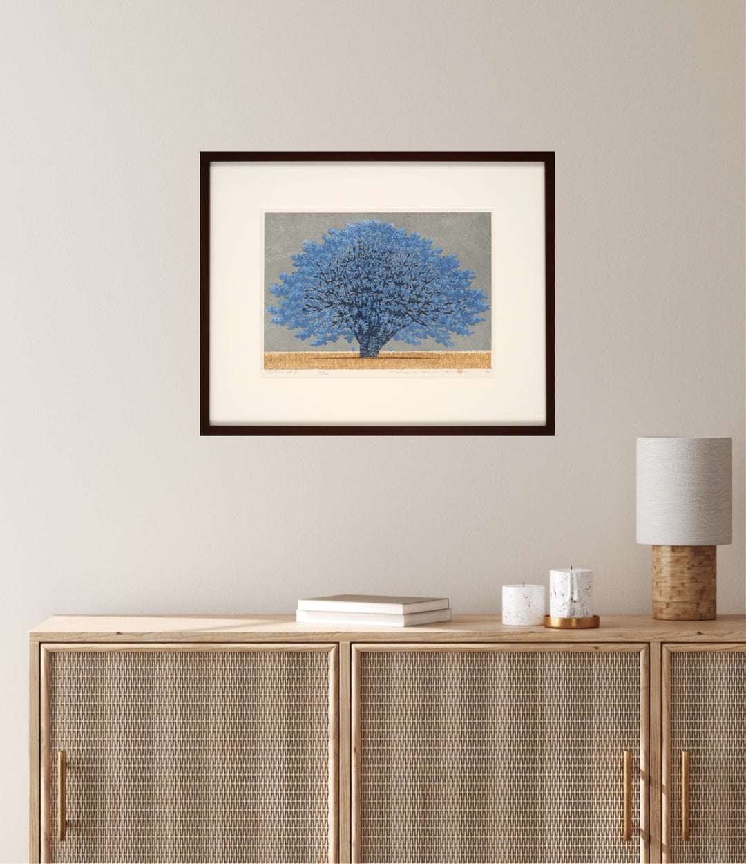 Tree Scene 156 B - Museum Frame - Hajime Namiki
