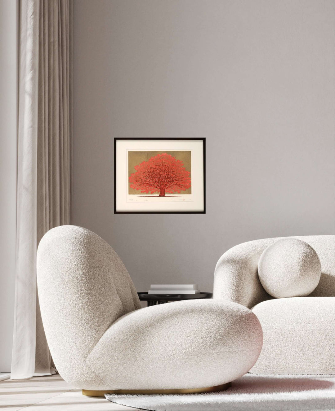 Tree Scene 160 A - Museum Frame - Hajime Namiki
