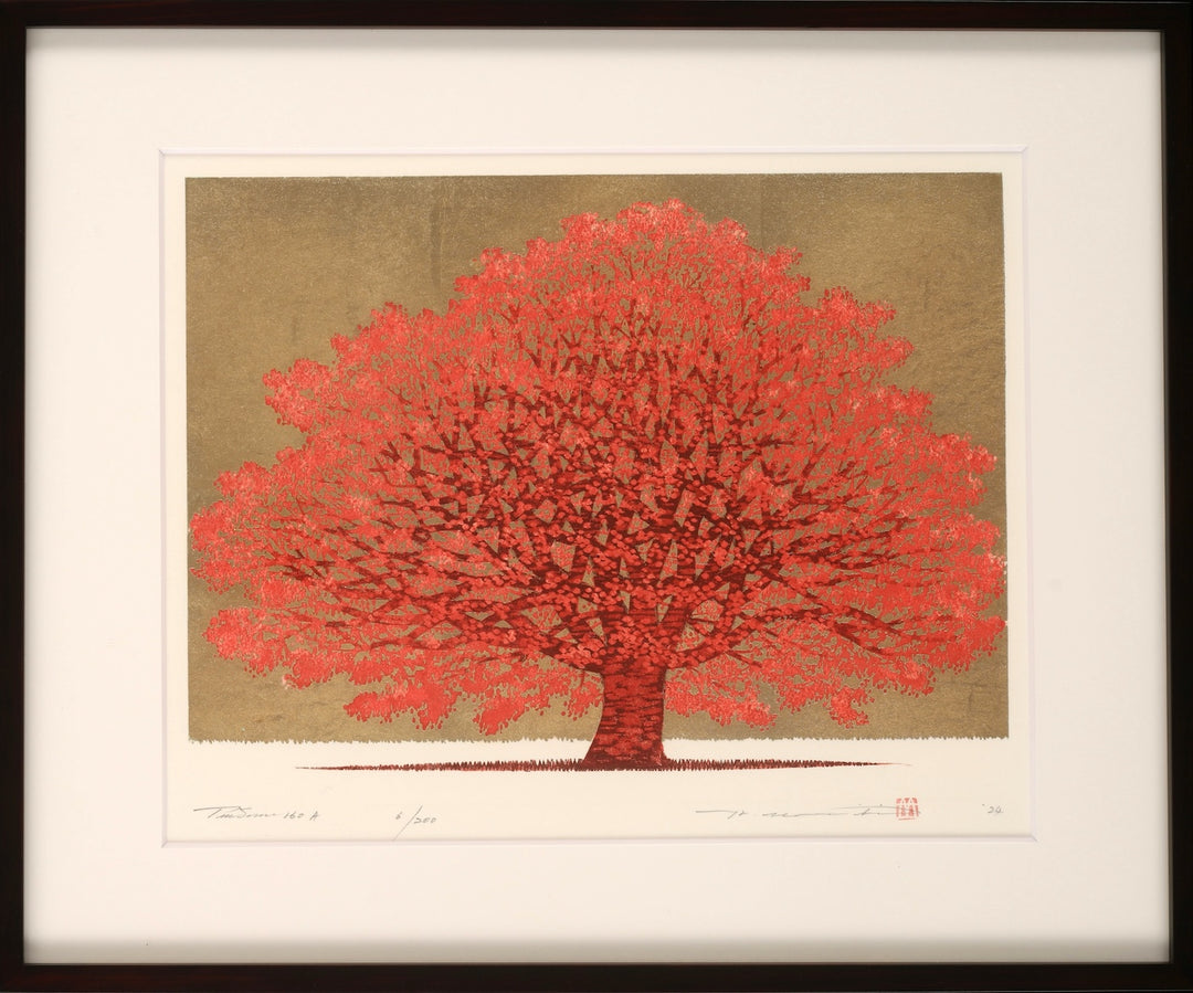 Tree Scene 160 A - Museum Frame - Hajime Namiki