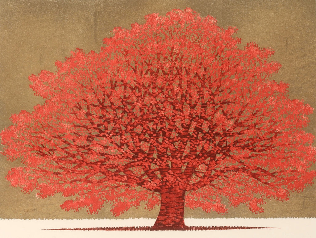 Tree Scene 160 A - Museum Frame - Hajime Namiki