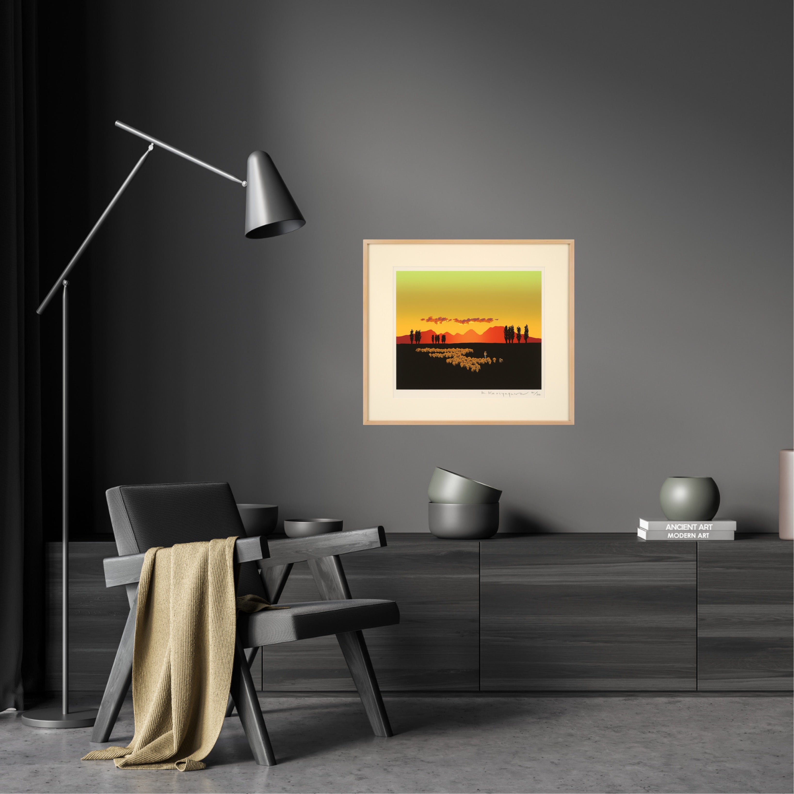 Bright Twilight (Hokkaido University campus, Mt. Teine)