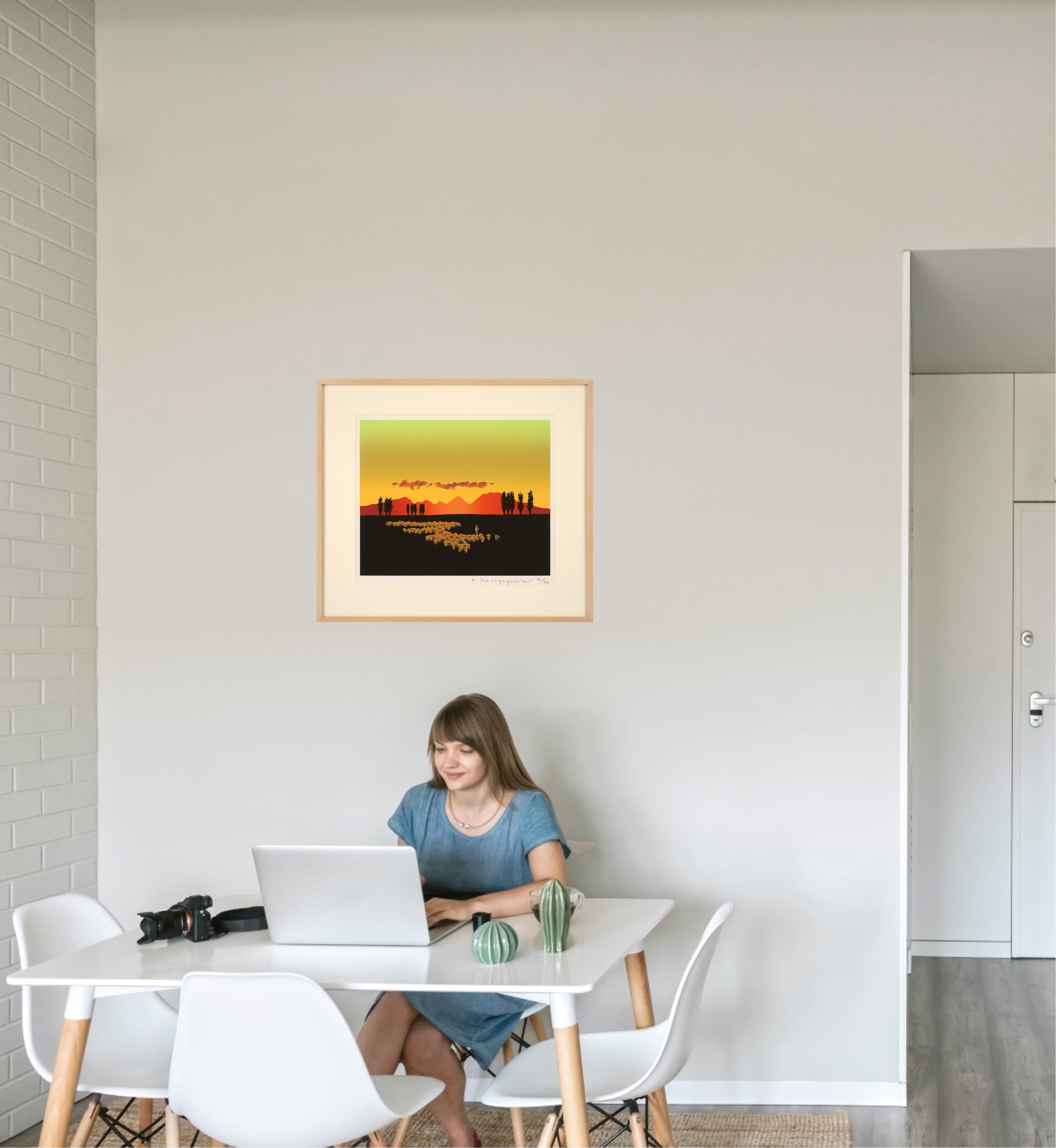 Bright Twilight (Hokkaido University campus, Mt. Teine)