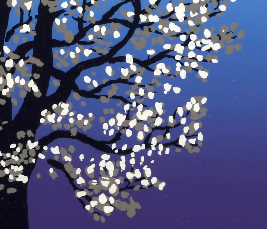 Japanese landscape art - Lake where Kobushi Blooms (Lake Toya