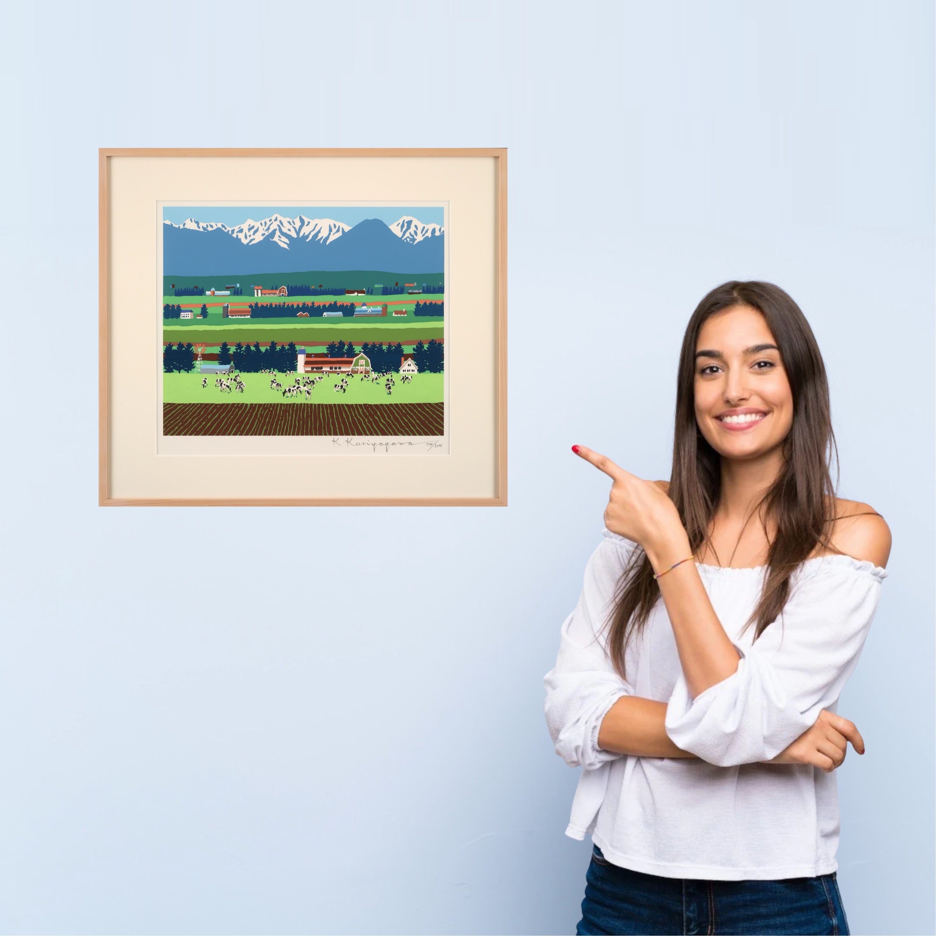 Spring in the Plains (Tokachi Plain and Hidaka Mountain Range)