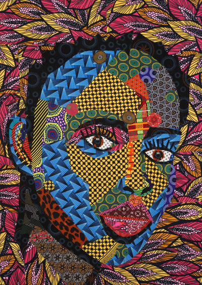 Black Women's Art. Beautiful African woman portrait. "Night Shift" by Tsholo Motong from South Africa