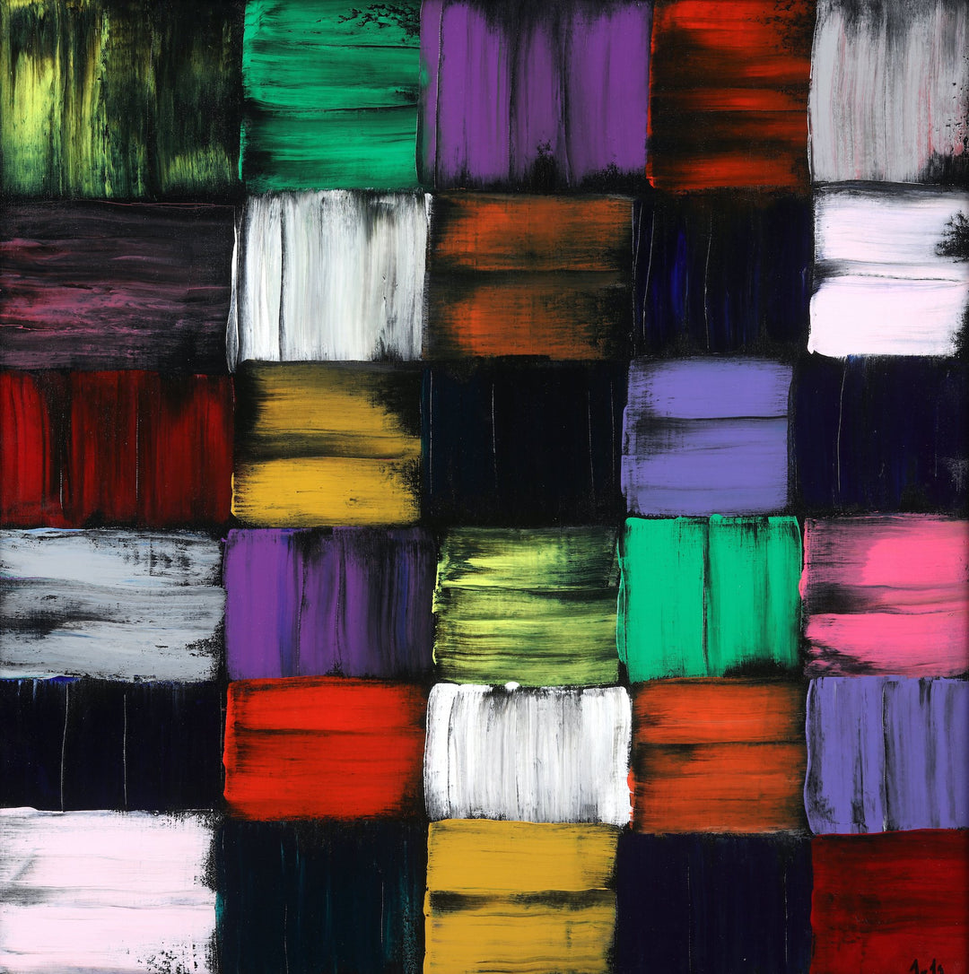 Abstract Painting Minimalist - Iris Kristmunds - Rubik's Cube (Print)