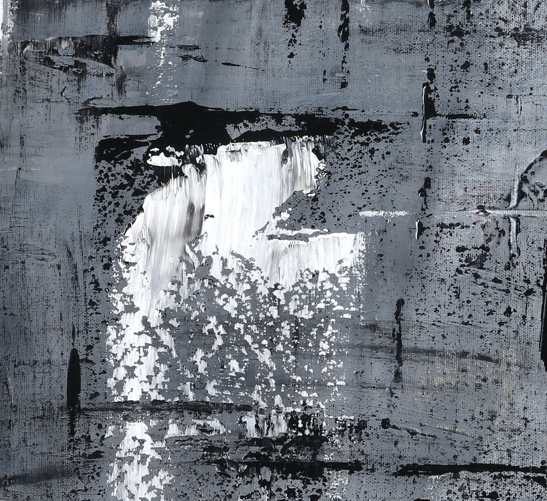 Silver Rain Print | Icelandic Abstract Painting