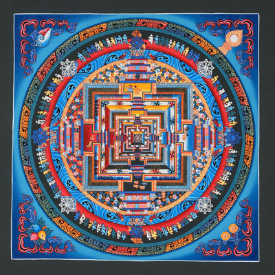 Tashi Gurung - Kalachakra Mandala - Nepalese Buddhist thangka