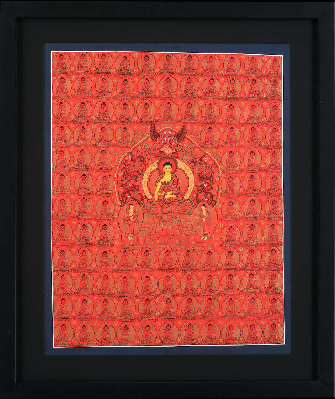 Thousand Buddhas | Tibetan Thangka, Tashi Gurung