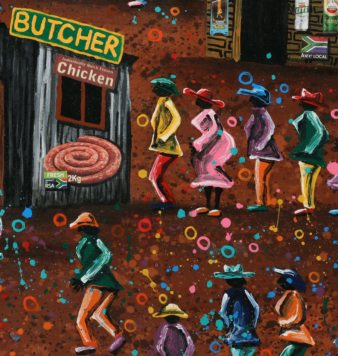 African artist Tsholo Motong, 