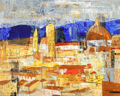 Israeli Art for sale. Firenze by Tavalina, an Israeli contemporary abstract artist. Only at Art House SF. Acrylic on canvas.